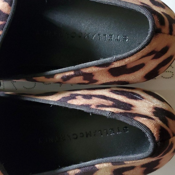 Stella McCartney Velvet Leopard Binx Platform Slip On Sneakers - Picture 7 of 7
